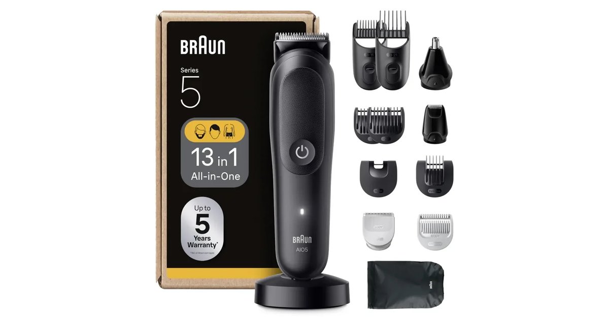 Aparador Tudo em Um Braun AIO5565 - Recorte Ilimitado da Cabeça aos Pés