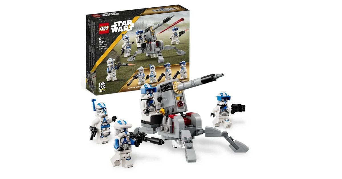 LEGO Star Wars 75345 Pack de combate: Soldados clone da 501 brinquedo de construção de coleção