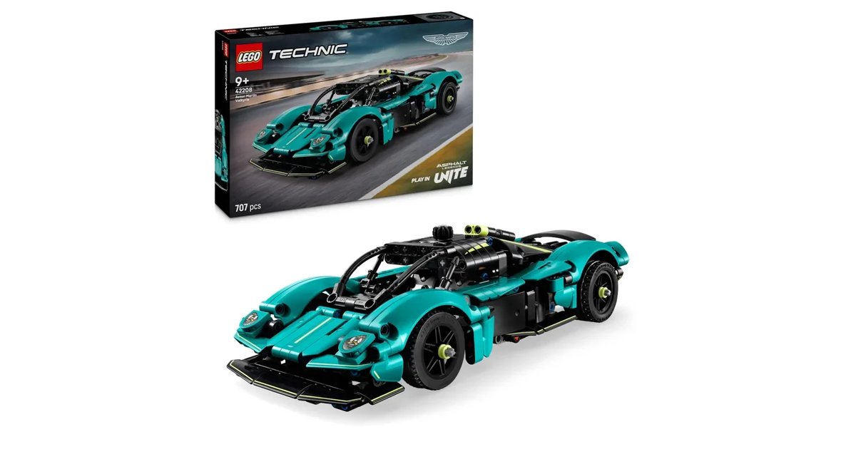Kit de Maquete de Carro LEGO Technic Aston Martin Valkyrie para criança a partir dos 9 anos