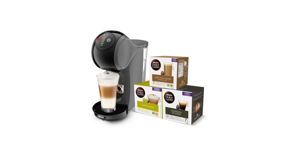 De'LSJFS Dolce Gusto Genio S EDG226.A, máquina de café em cápsulas