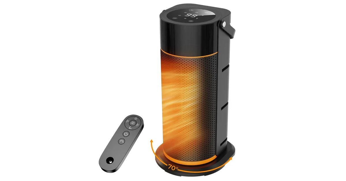 Aquecedor de Ar Cerâmico PTC - 2000 W, Baixo Consumo e Rápido