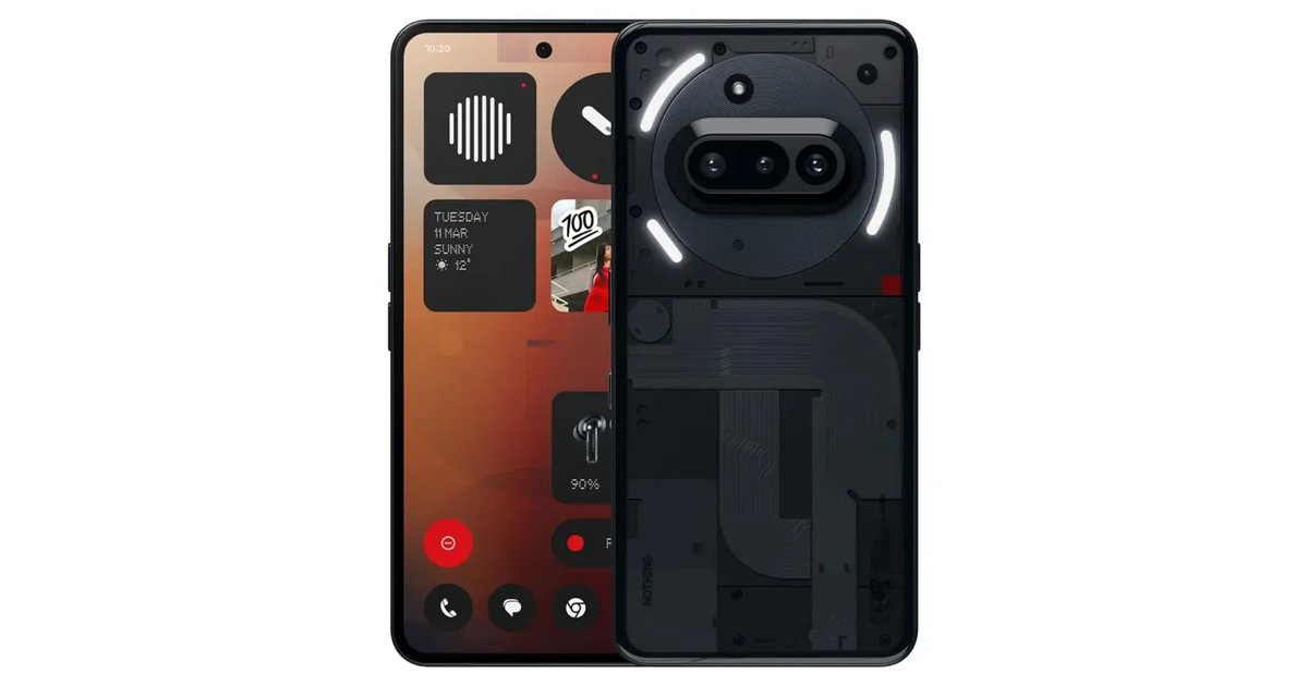 Nothing Phone (3a) 256 GB, Ecrã AMOLED FHD+ de 6,77"