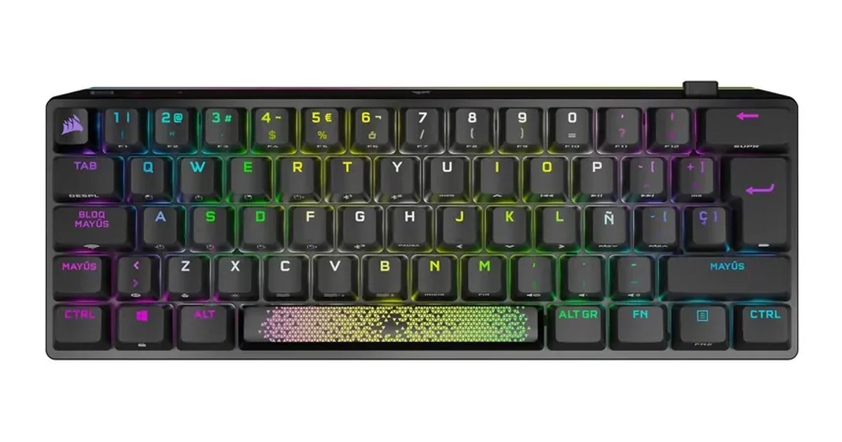 Corsair K70 Pro Mini Wireless - Teclado Sem Fios para Jogos