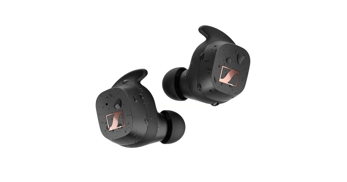 Auriculares Sennheiser Sport True Wireless Preto - Áudio de Alta Qualidade