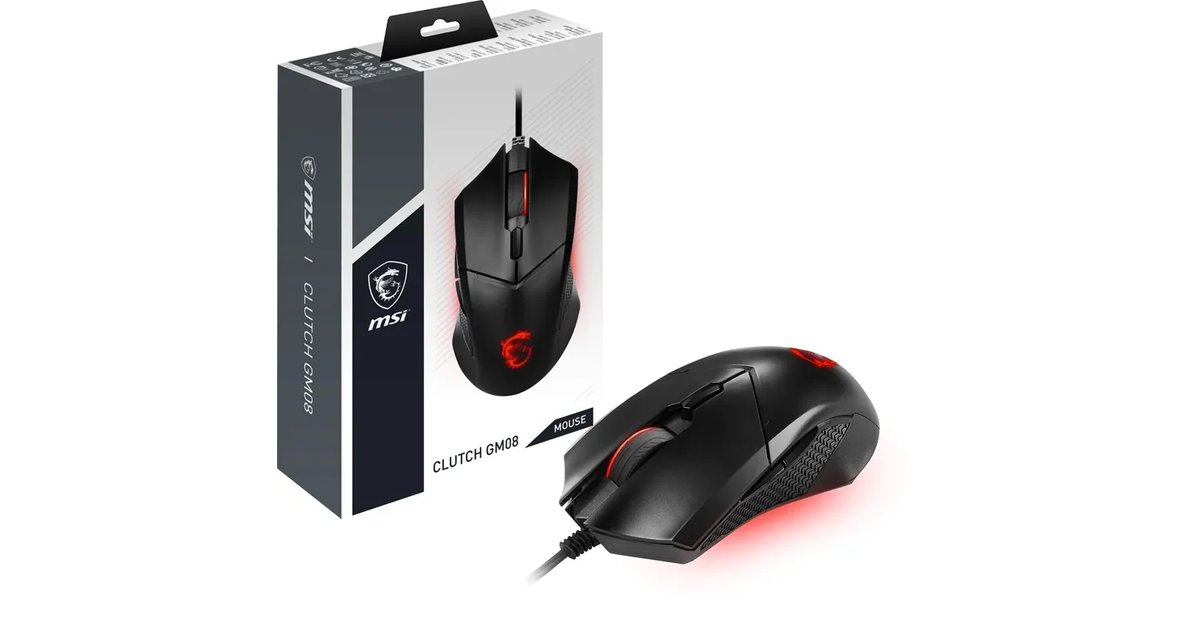 MSI Clutch GM08 – Rato gaming com sensor ótico 4200 dpi