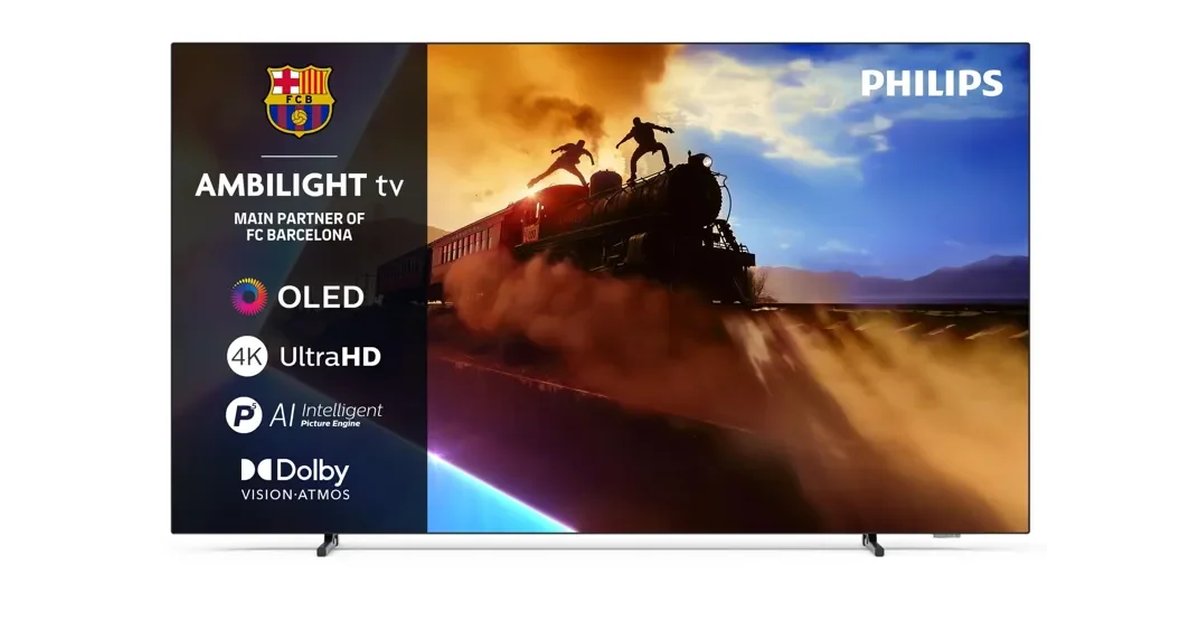 Philips Ambilight 48OLED770 4K OLED Smart TV - Ecrã de 48 polegadas com P5 AI Picture