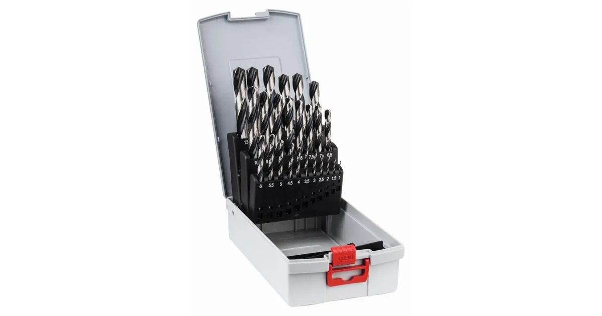 Bosch Conjunto profissional de 25 brocas helicoidais PointTeQ HSS (para metal
